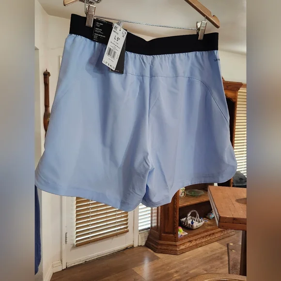 Adidas CLIMACOOL Mens Sky Blue 5" Inseam Training Shorts In Size Large (L5) - Picture 2 of 15